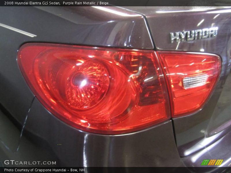 Purple Rain Metallic / Beige 2008 Hyundai Elantra GLS Sedan