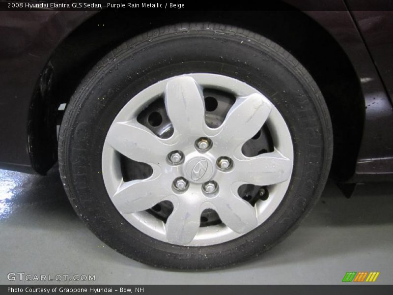 Purple Rain Metallic / Beige 2008 Hyundai Elantra GLS Sedan