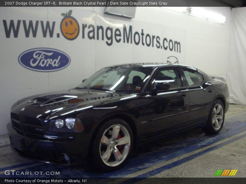 Brilliant Black Crystal Pearl / Dark Slate Gray/Light Slate Gray 2007 Dodge Charger SRT-8