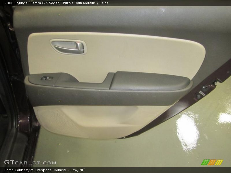 Purple Rain Metallic / Beige 2008 Hyundai Elantra GLS Sedan