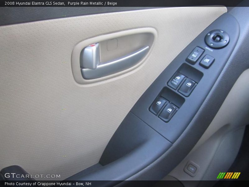 Purple Rain Metallic / Beige 2008 Hyundai Elantra GLS Sedan