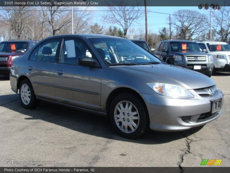 Magnesium Metallic / Gray 2005 Honda Civic LX Sedan