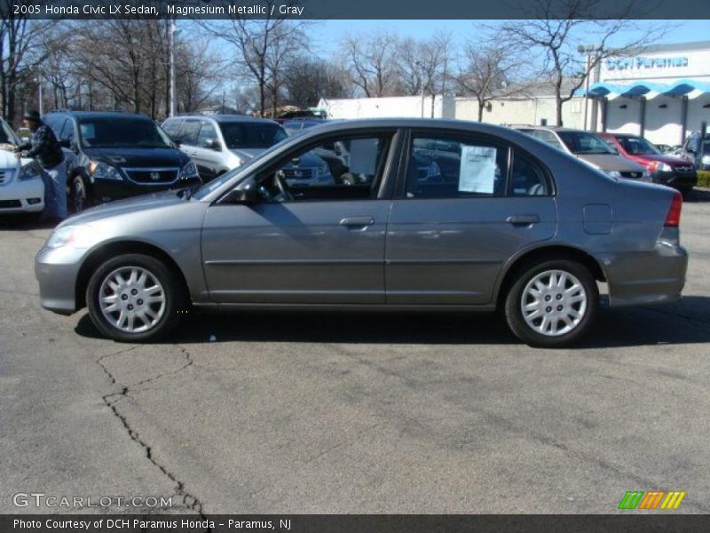 Magnesium Metallic / Gray 2005 Honda Civic LX Sedan