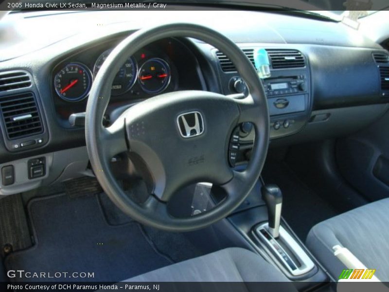 Magnesium Metallic / Gray 2005 Honda Civic LX Sedan