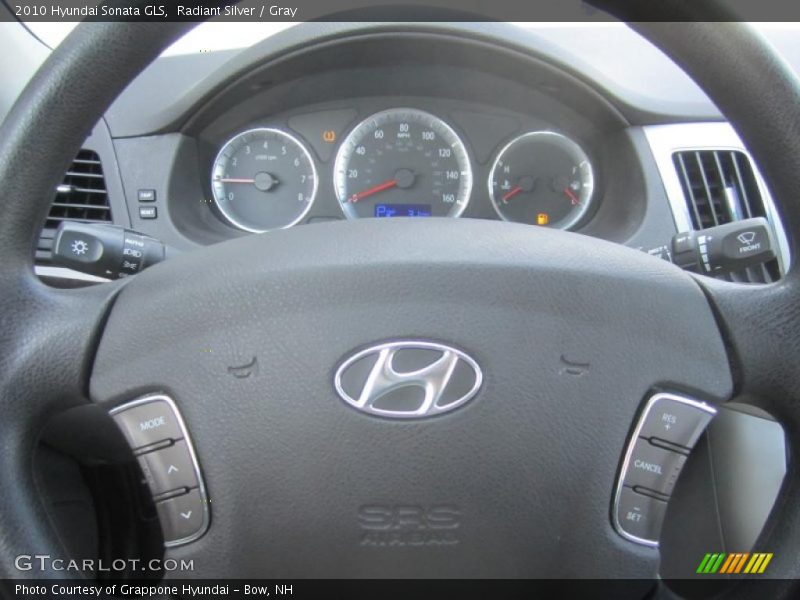 Radiant Silver / Gray 2010 Hyundai Sonata GLS