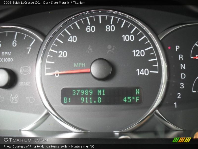 Dark Slate Metallic / Titanium 2008 Buick LaCrosse CXL