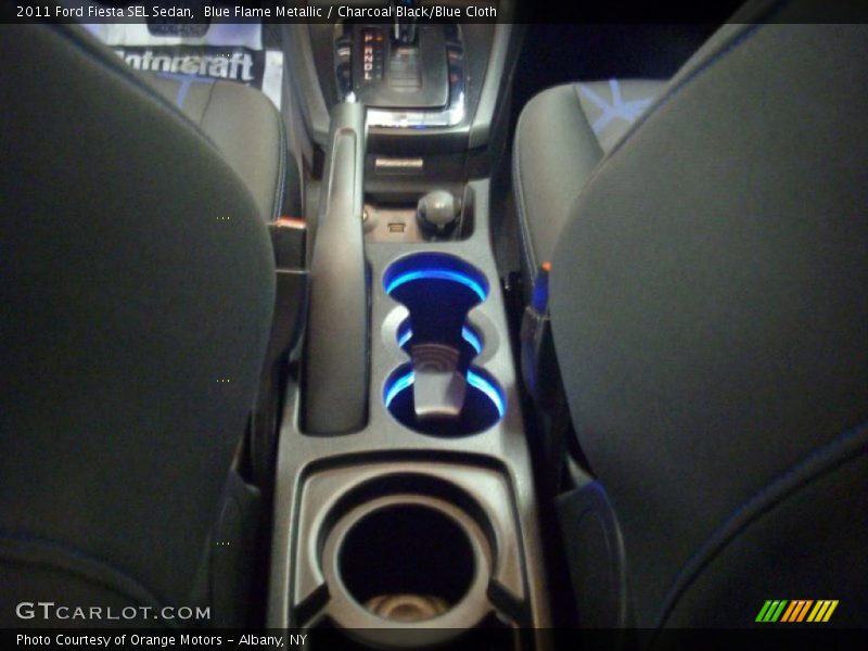 Blue Flame Metallic / Charcoal Black/Blue Cloth 2011 Ford Fiesta SEL Sedan