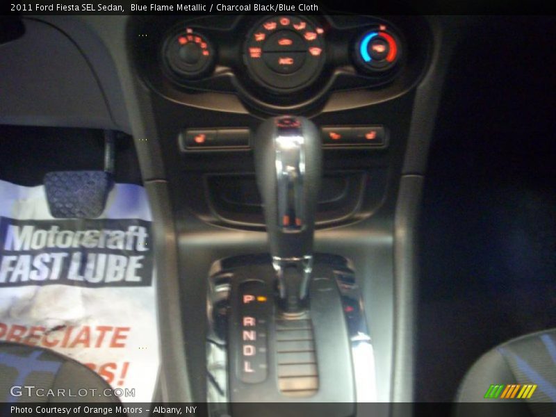Blue Flame Metallic / Charcoal Black/Blue Cloth 2011 Ford Fiesta SEL Sedan