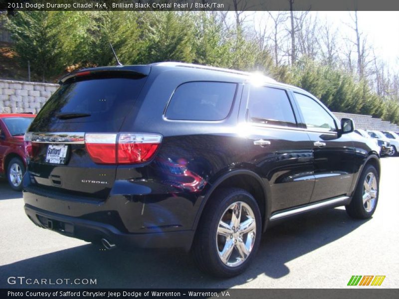 Brilliant Black Crystal Pearl / Black/Tan 2011 Dodge Durango Citadel 4x4