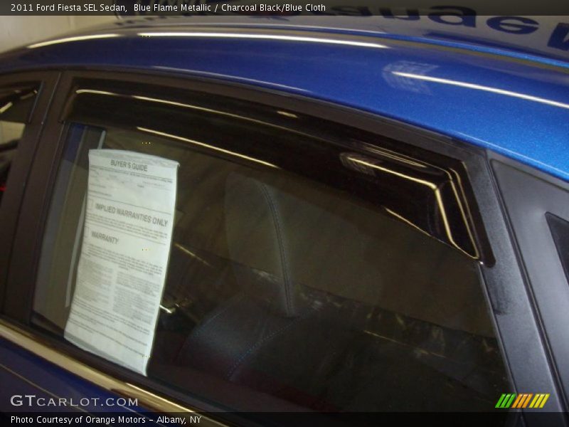 Blue Flame Metallic / Charcoal Black/Blue Cloth 2011 Ford Fiesta SEL Sedan