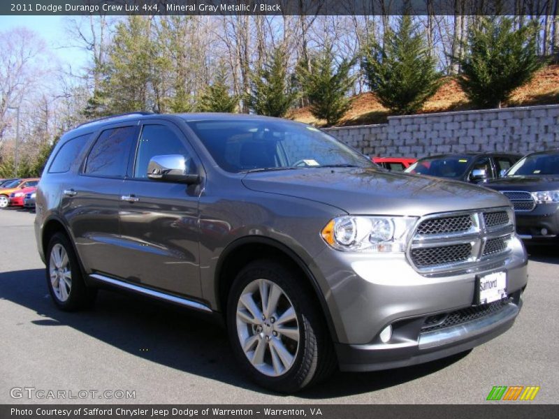 Mineral Gray Metallic / Black 2011 Dodge Durango Crew Lux 4x4