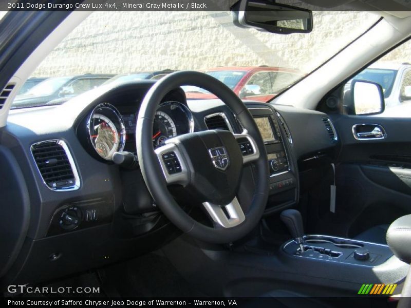 Mineral Gray Metallic / Black 2011 Dodge Durango Crew Lux 4x4