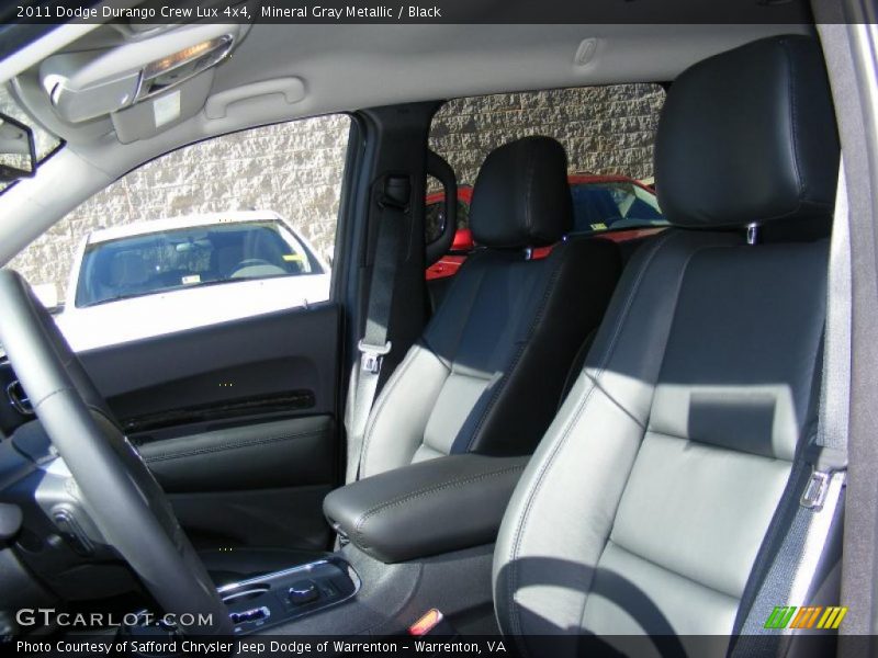 Mineral Gray Metallic / Black 2011 Dodge Durango Crew Lux 4x4