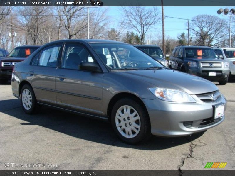 Magnesium Metallic / Gray 2005 Honda Civic LX Sedan