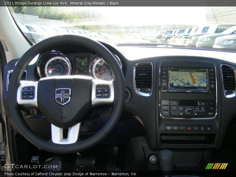 Mineral Gray Metallic / Black 2011 Dodge Durango Crew Lux 4x4