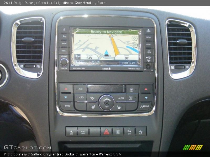 Mineral Gray Metallic / Black 2011 Dodge Durango Crew Lux 4x4