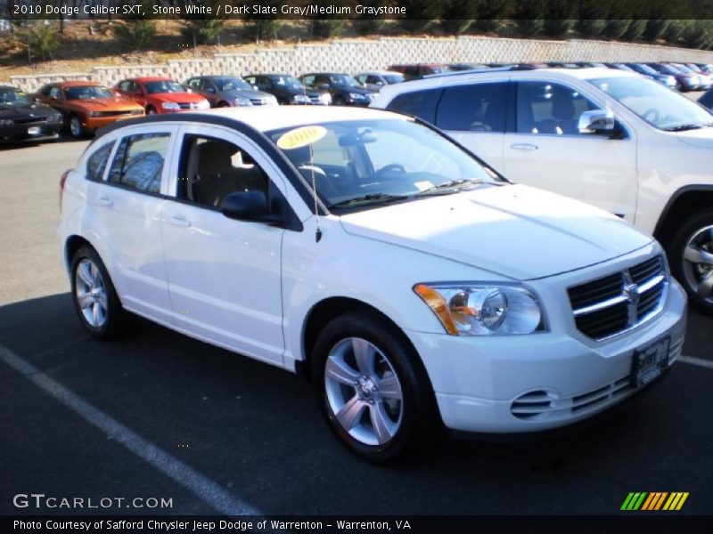 Stone White / Dark Slate Gray/Medium Graystone 2010 Dodge Caliber SXT