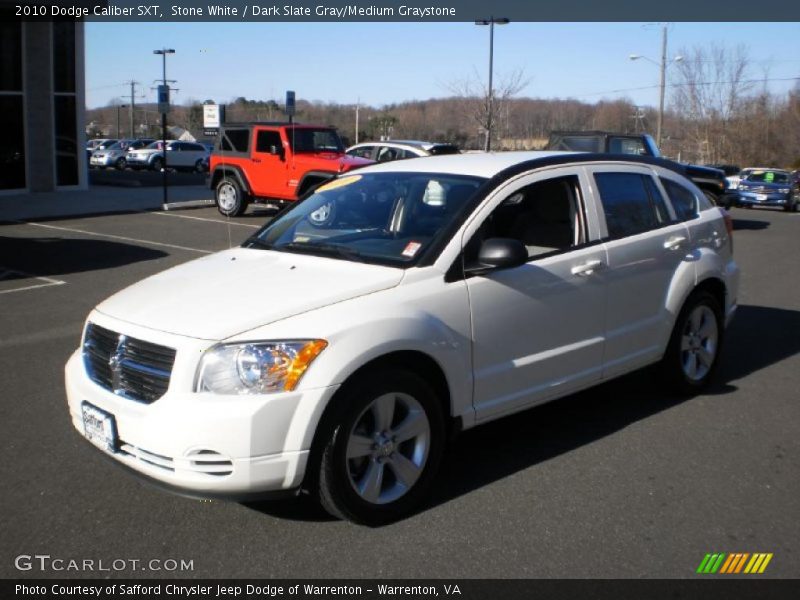 Stone White / Dark Slate Gray/Medium Graystone 2010 Dodge Caliber SXT