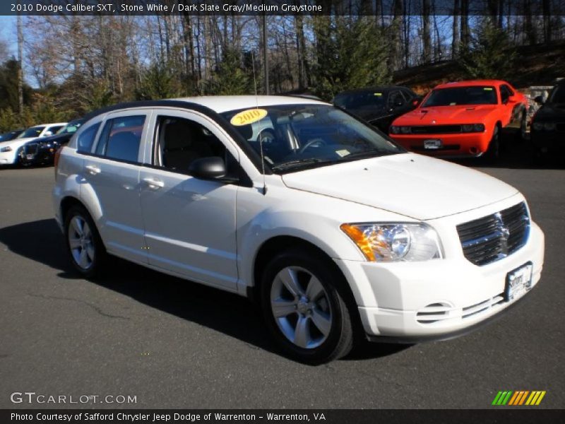 Stone White / Dark Slate Gray/Medium Graystone 2010 Dodge Caliber SXT