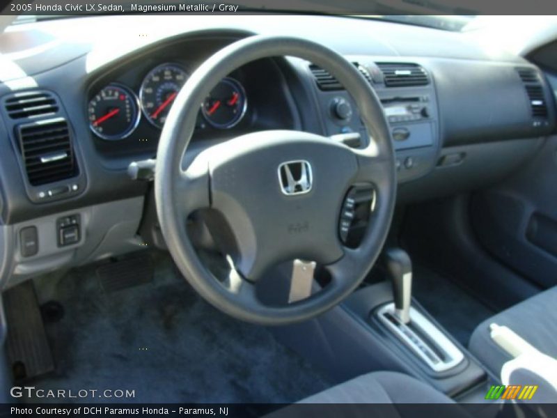 Magnesium Metallic / Gray 2005 Honda Civic LX Sedan