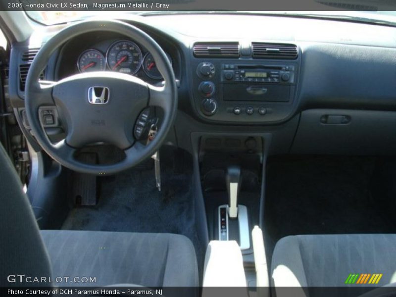 Magnesium Metallic / Gray 2005 Honda Civic LX Sedan