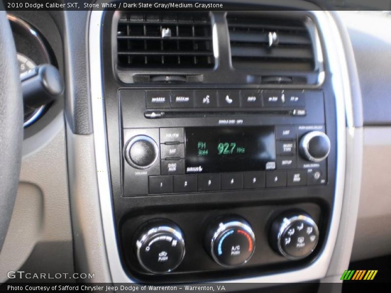 Stone White / Dark Slate Gray/Medium Graystone 2010 Dodge Caliber SXT