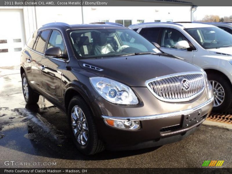 Cocoa Metallic / Ebony/Ebony 2011 Buick Enclave CXL AWD