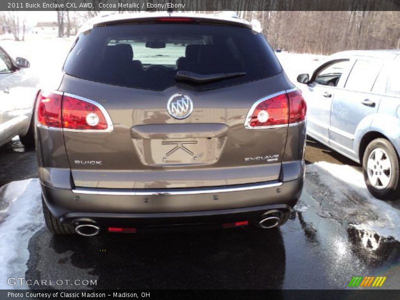 Cocoa Metallic / Ebony/Ebony 2011 Buick Enclave CXL AWD