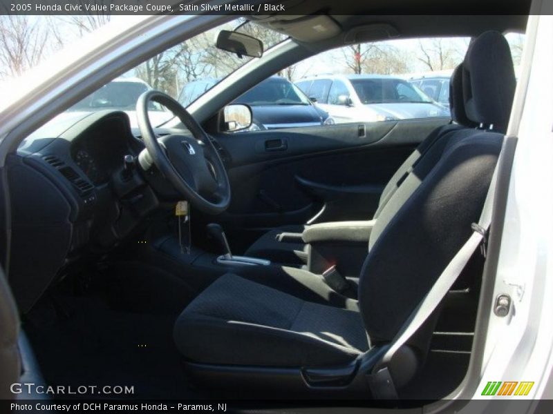 Satin Silver Metallic / Black 2005 Honda Civic Value Package Coupe