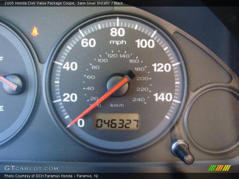 Satin Silver Metallic / Black 2005 Honda Civic Value Package Coupe