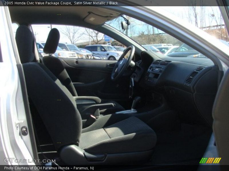 Satin Silver Metallic / Black 2005 Honda Civic Value Package Coupe