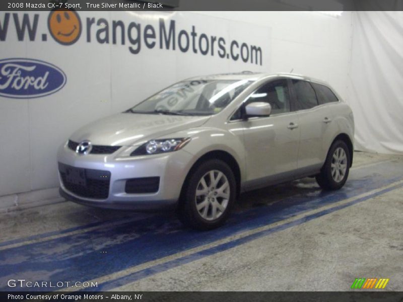 True Silver Metallic / Black 2008 Mazda CX-7 Sport