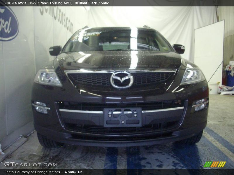 Brilliant Black / Sand 2009 Mazda CX-9 Grand Touring AWD