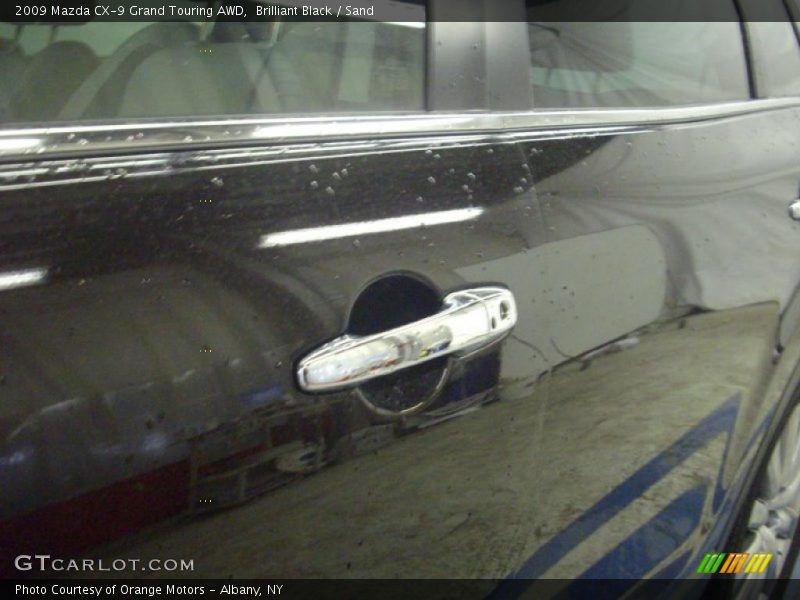 Brilliant Black / Sand 2009 Mazda CX-9 Grand Touring AWD