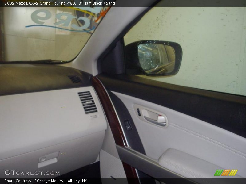 Brilliant Black / Sand 2009 Mazda CX-9 Grand Touring AWD