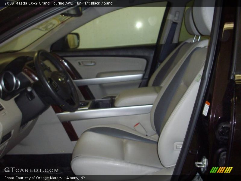 Brilliant Black / Sand 2009 Mazda CX-9 Grand Touring AWD