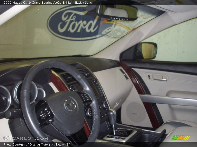 Brilliant Black / Sand 2009 Mazda CX-9 Grand Touring AWD