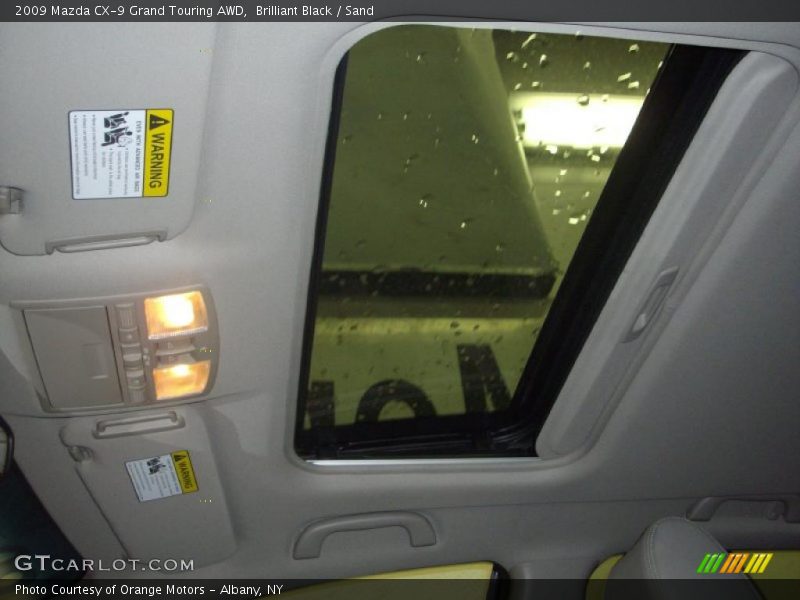 Brilliant Black / Sand 2009 Mazda CX-9 Grand Touring AWD