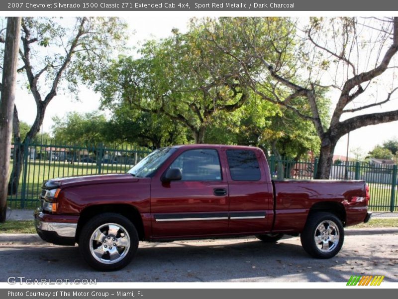 Sport Red Metallic / Dark Charcoal 2007 Chevrolet Silverado 1500 Classic Z71 Extended Cab 4x4