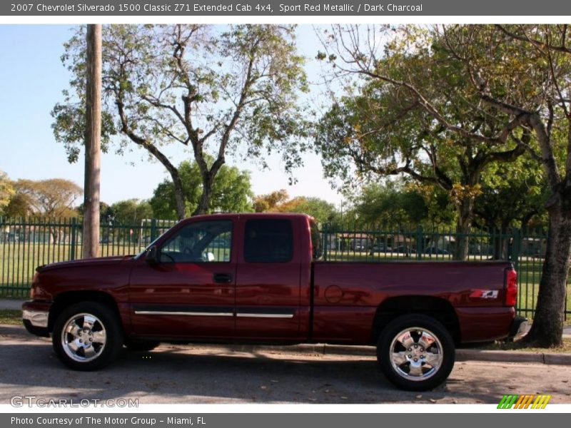 Sport Red Metallic / Dark Charcoal 2007 Chevrolet Silverado 1500 Classic Z71 Extended Cab 4x4