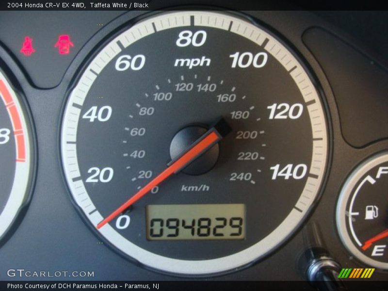 Taffeta White / Black 2004 Honda CR-V EX 4WD