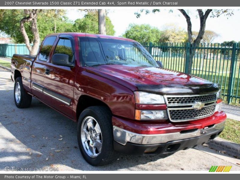 Sport Red Metallic / Dark Charcoal 2007 Chevrolet Silverado 1500 Classic Z71 Extended Cab 4x4