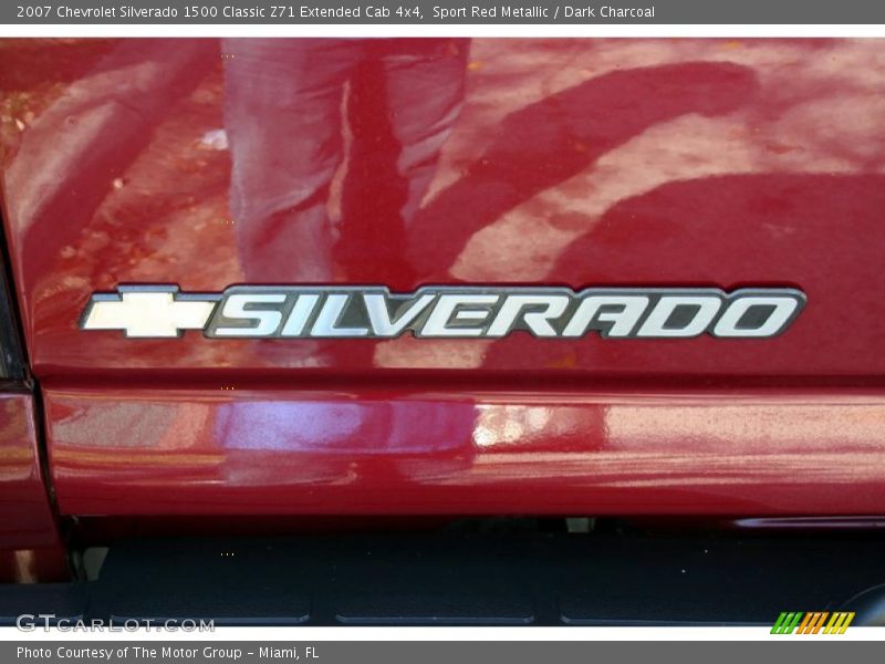 Sport Red Metallic / Dark Charcoal 2007 Chevrolet Silverado 1500 Classic Z71 Extended Cab 4x4