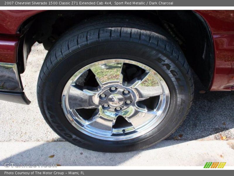 Sport Red Metallic / Dark Charcoal 2007 Chevrolet Silverado 1500 Classic Z71 Extended Cab 4x4