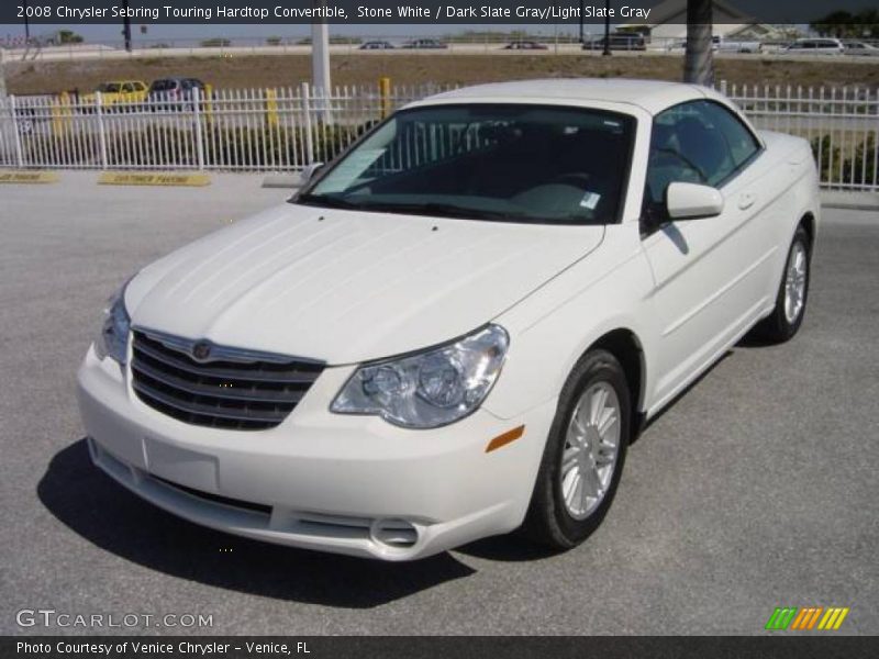 Stone White / Dark Slate Gray/Light Slate Gray 2008 Chrysler Sebring Touring Hardtop Convertible