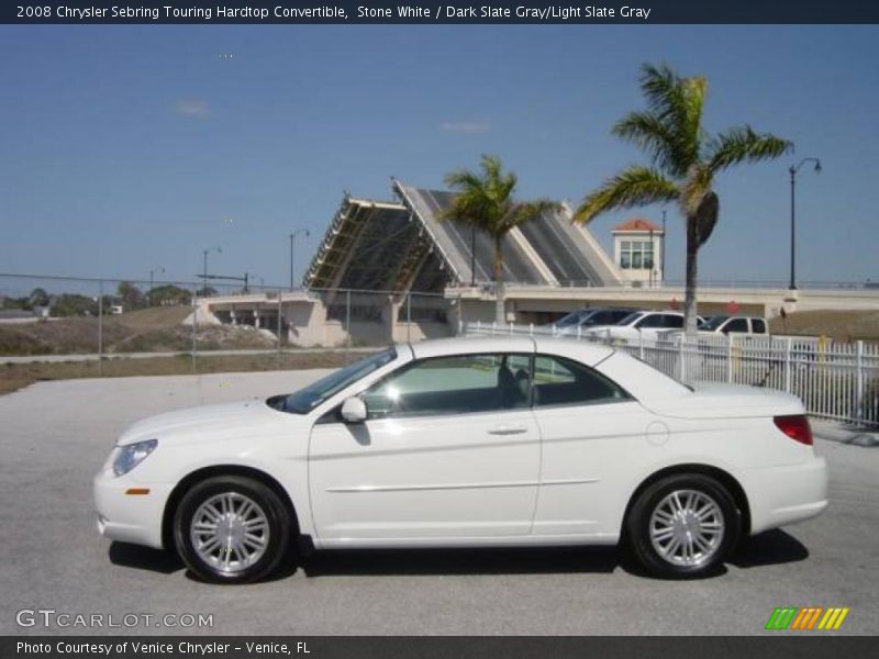 Stone White / Dark Slate Gray/Light Slate Gray 2008 Chrysler Sebring Touring Hardtop Convertible