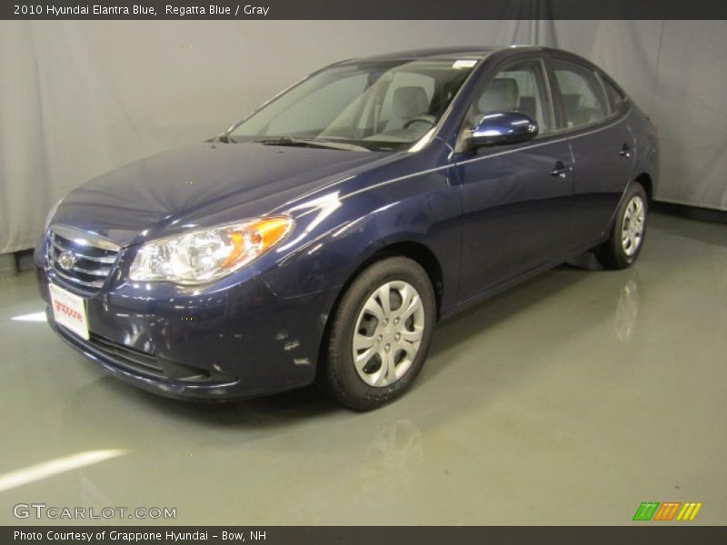 Regatta Blue / Gray 2010 Hyundai Elantra Blue