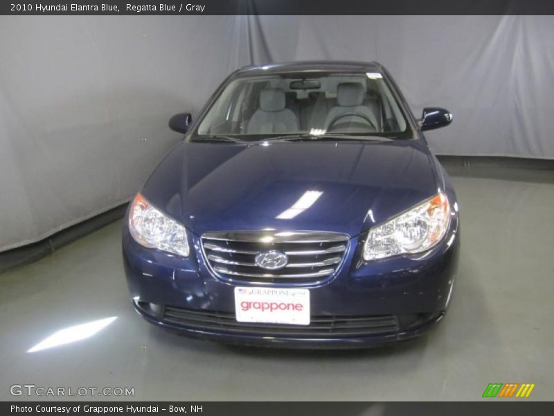 Regatta Blue / Gray 2010 Hyundai Elantra Blue