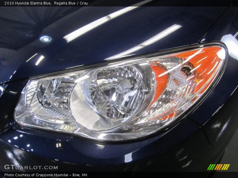 Regatta Blue / Gray 2010 Hyundai Elantra Blue