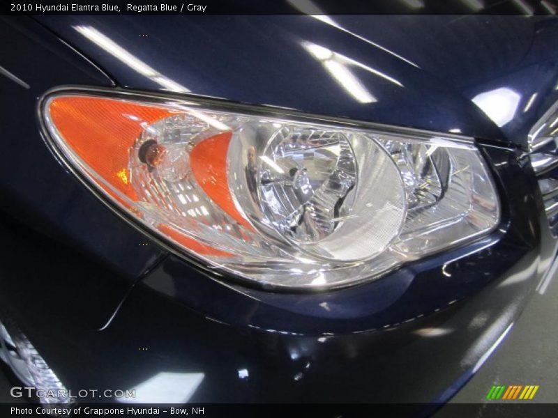 Regatta Blue / Gray 2010 Hyundai Elantra Blue